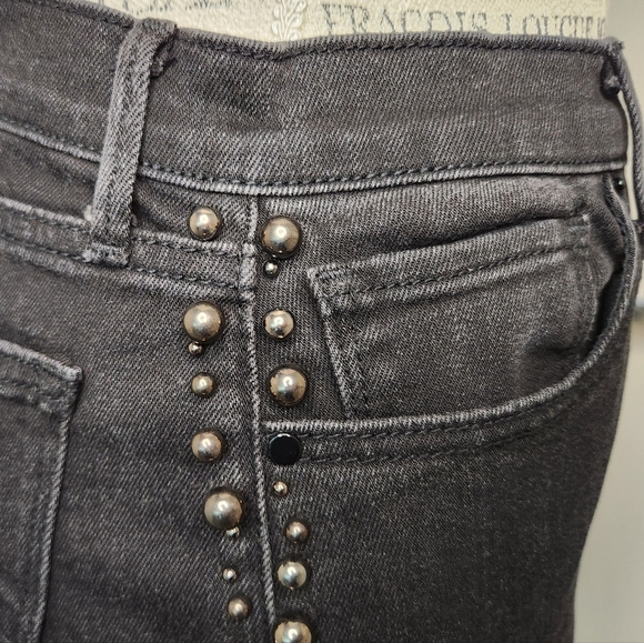 Deconstructed Denim Pencil Skirt - Picture 6 of 10